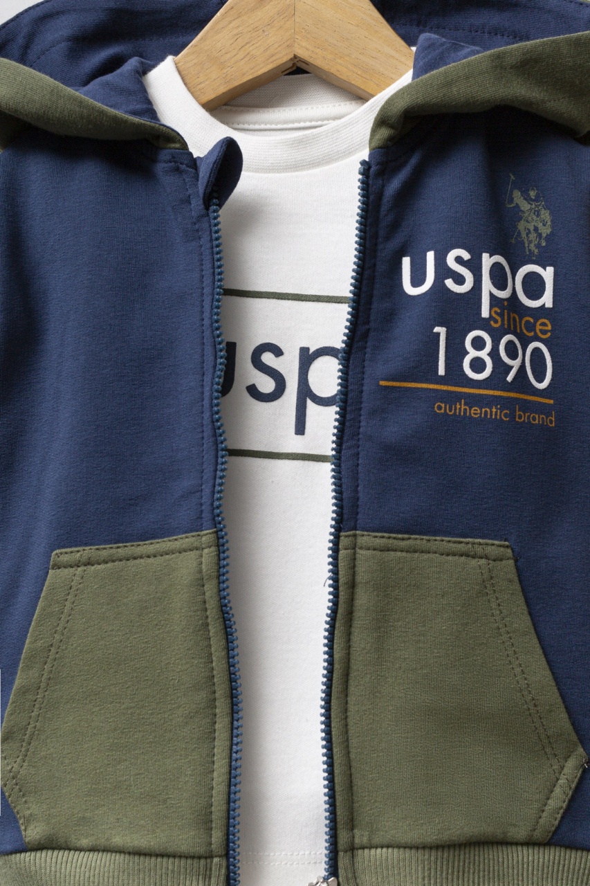 U.S. Polo Assn 3'lü Takım USB2574 İndigo Hardal - 2