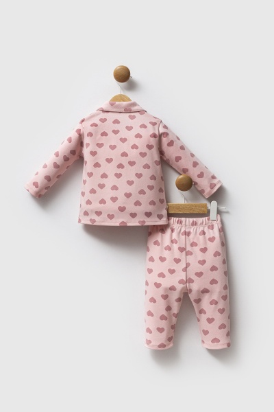 U.S. Polo Assn Gömlek Pijama Takımı USB2711 Açık Pembe - 4