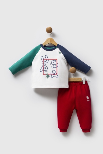 U.S. Polo Assn 2 li Takım USB2571 Beyaz-Yeşil - U.S.Polo