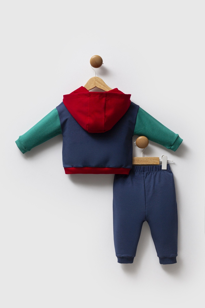 طقم بولو من قطعتين من يو إس بولو أسوسييشن، رقم الموديل USB2573، لون أخضر نيلي - 4