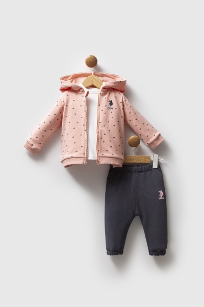 U.S. Polo Assn 3'lü Takım USB2766 Somon - U.S.Polo