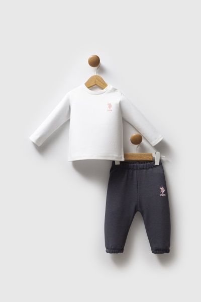 طقم بولو من ثلاث قطع من يو إس بولو أسوسييشن، رقم الموديل USB2766، لون السلمون - 2