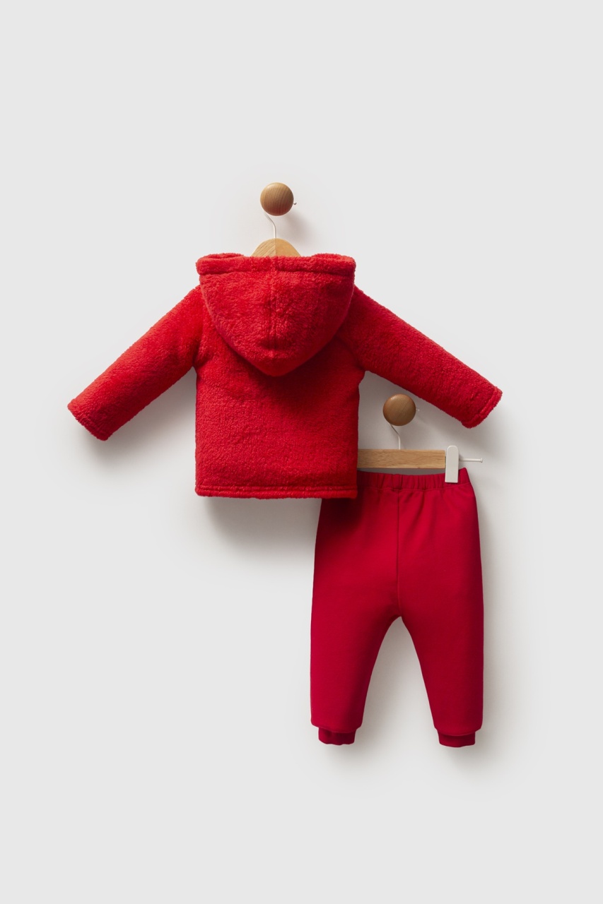 طقم بولو من ثلاث قطع من يو إس بولو أسوسييشن، رقم الموديل USB2732، لون أحمر - 4