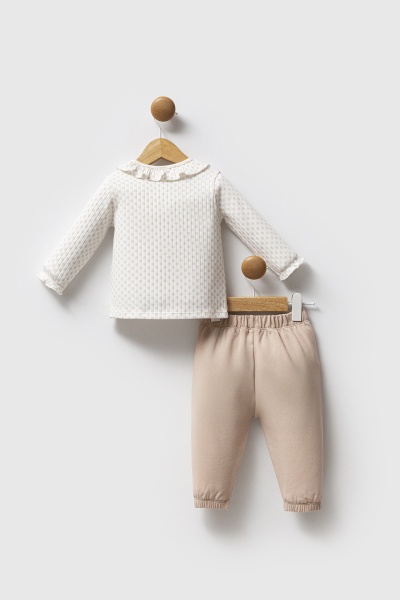 طقم بولو من قطعتين من يو إس بولو أسوسييشن، رقم الموديل USB2719، لون أبيض - 4