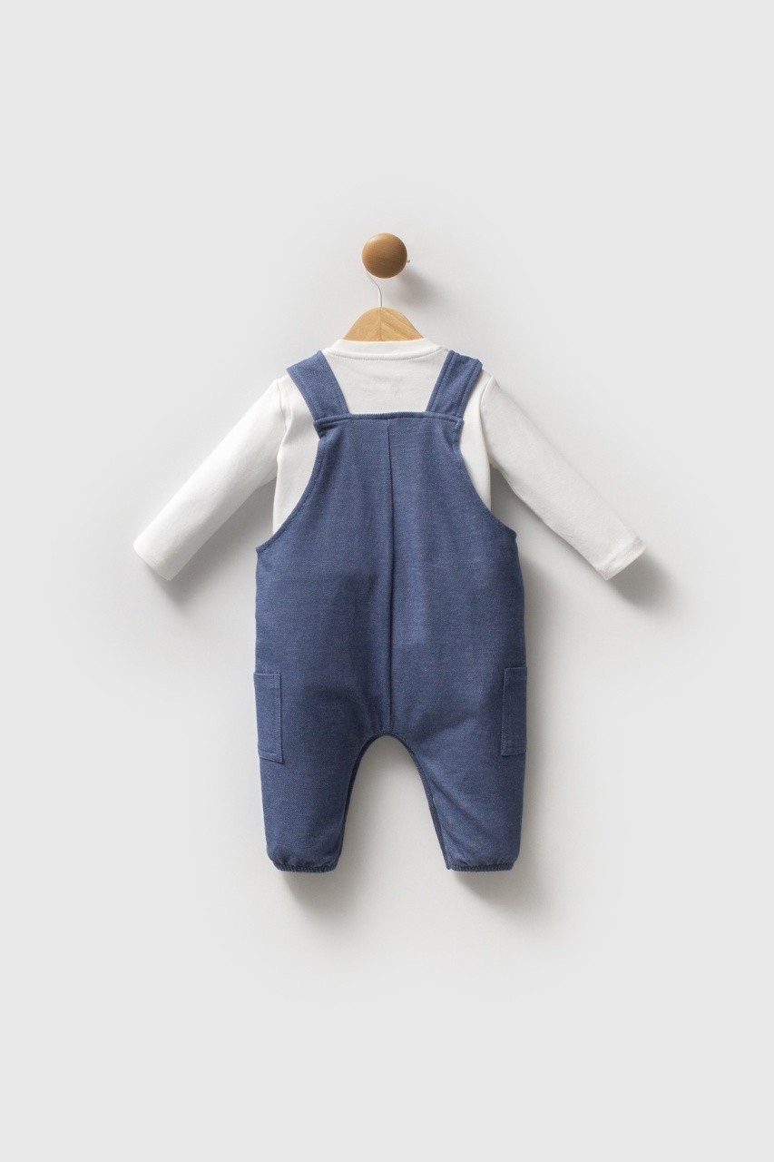 طقم بولو من قطعتين من يو إس بولو أسوسييشن، رقم الموديل USB2599، لون أزرق - 4