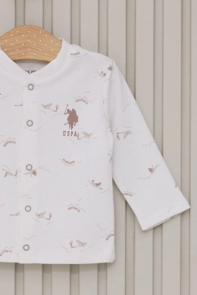 U.S.Polo Erkek Bebek Patikli 3'Lü Takım USB2018 Krem - 2