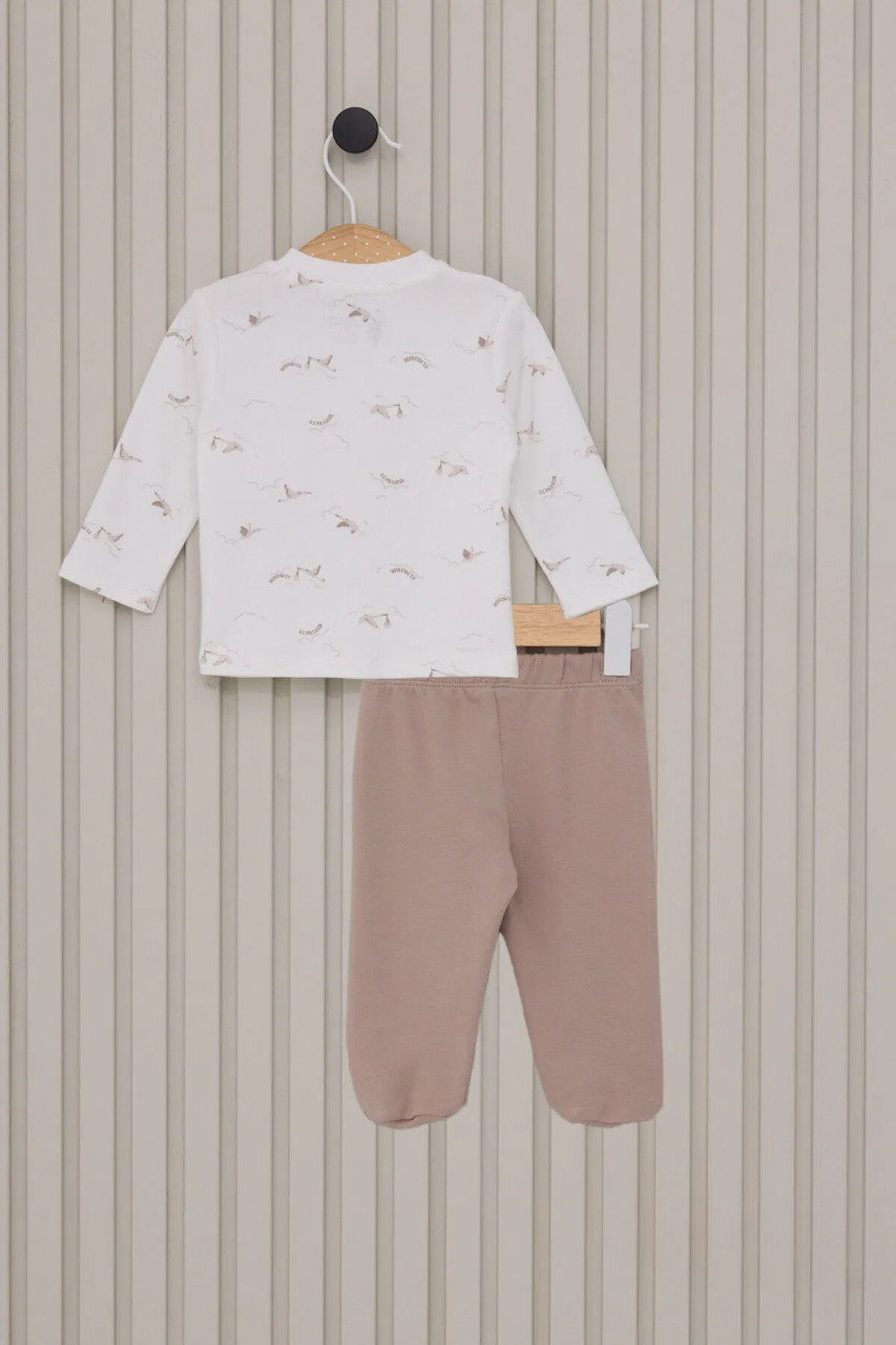 U.S.Polo Erkek Bebek Patikli 3'Lü Takım USB2018 Krem - 4