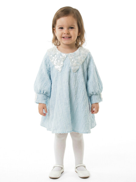 Kız Çocuk Elbise 9-24 Ay 512 Mavi - 1