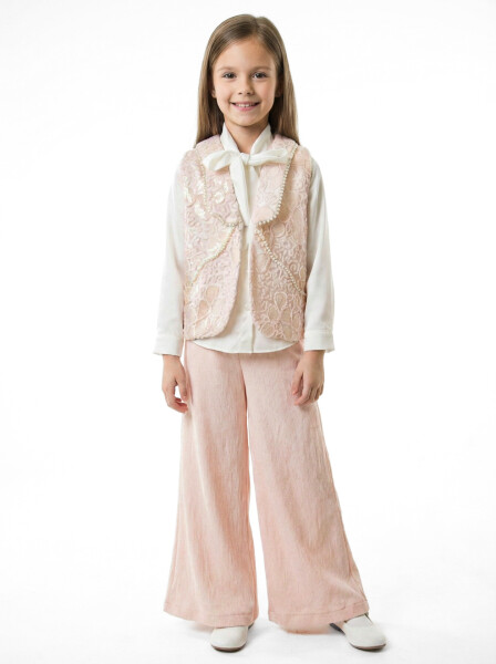 Kız Çocuk Alt Üst Takım 6-14 Yaş 804 Pembe - 5