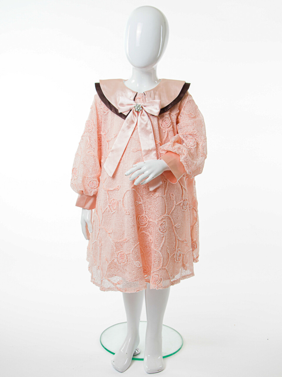 Kız Çocuk Elbise 6-10 Yaş 902 Pembe - 3