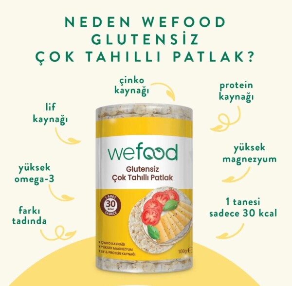 Wefood Çok Tahıllı Pirinç Patlağı 100 Gr - 2