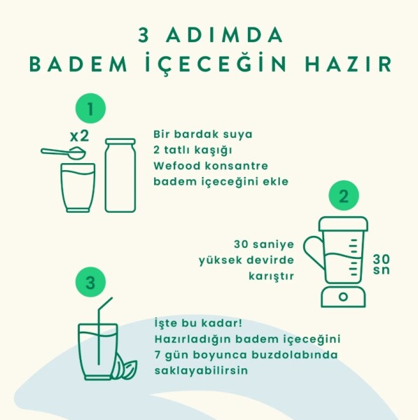 Wefood Organik Badem Sütü Konsantresi 240 Gr - 5