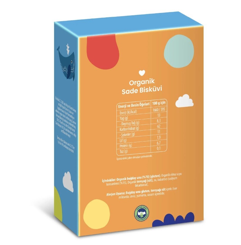 Wefood Organik Kids Sade Bisküvi 50 Gr - 3