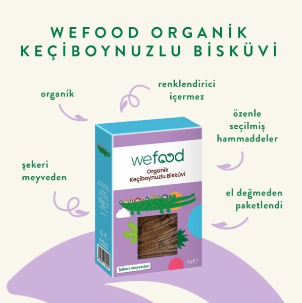 Wefood Organik Kids Keçiboynuzlu Bisküvi 55 Gr - 2