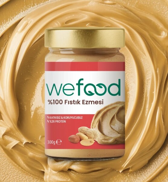 Wefood Yer Fıstığı Ezmesi %100 Sade 300 Gr - Wefood