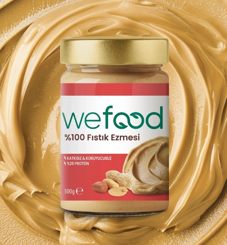 Wefood Yer Fıstığı Ezmesi %100 Sade 300 Gr - 1