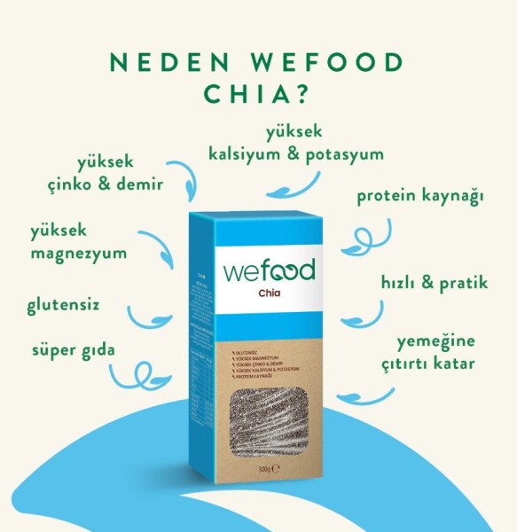 Wefood Siyah Chia Glutensiz 300 Gr - 2