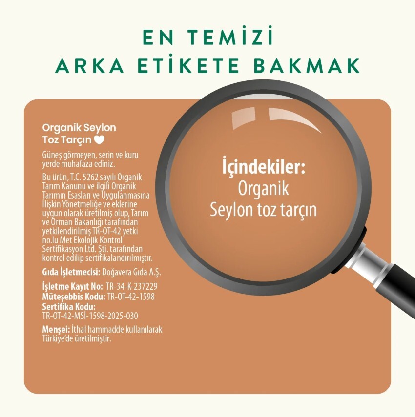 Wefood Organik Seylon Tarçın Tozu 45 Gr - 4