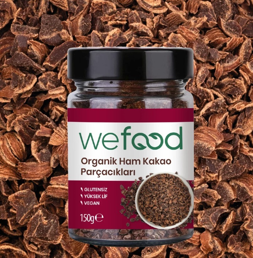 Wefood Organik Ham Kakao Parçacıkları 150 Gr - 1