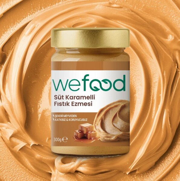 Wefood Süt Karamelli Fıstık Ezmesi 300 Gr - Wefood