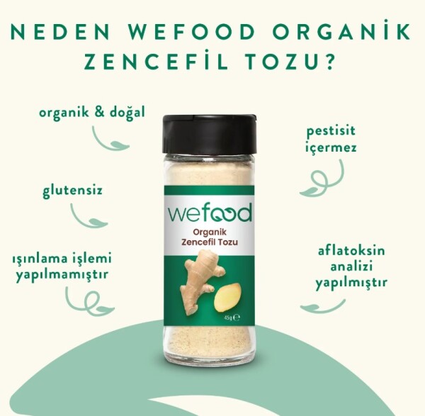 Wefood Organik Zencefil Tozu 45 Gr - 3