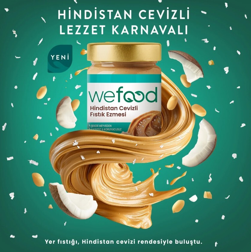 Wefood Hindistan Cevizli Fıstık Ezmesi 300 Gr - 2