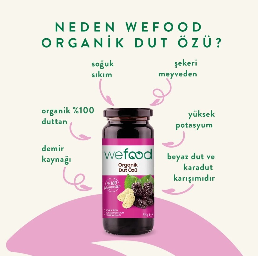 Wefood Organik Dut Özü 315 Gr - 2