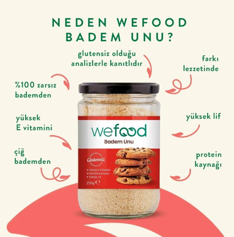 Wefood Badem Unu 250 Gr - 2