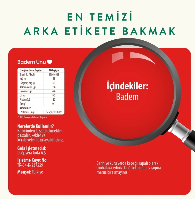 Wefood Badem Unu 250 Gr - 5