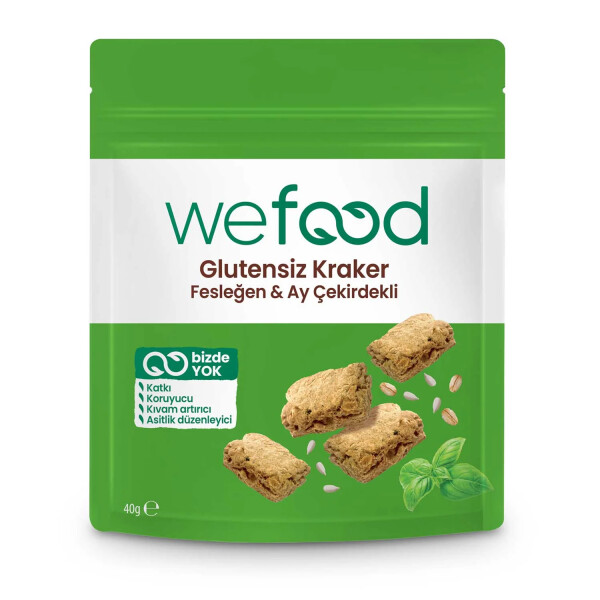 Wefood Fesleğenli Ayçekirdekli Kraker 40 Gr - Wefood
