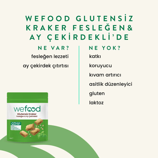 Wefood Fesleğenli Ayçekirdekli Kraker 40 Gr - 4