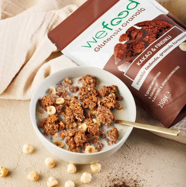 Wefood Kakao ve Fındık Granola 250 Gr - 5