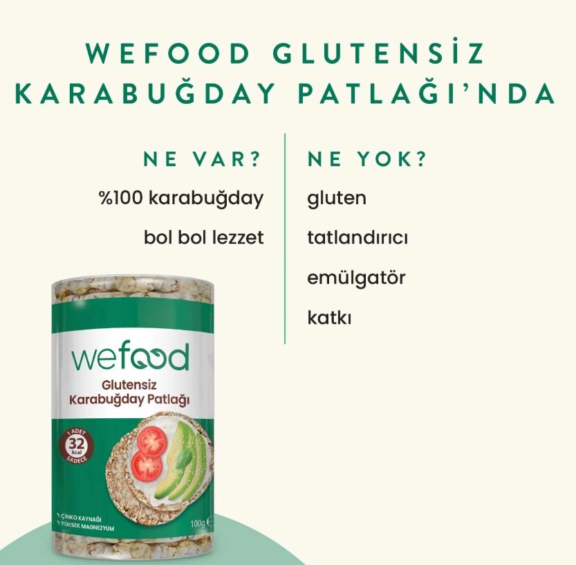 Wefood Karabuğday Patlağı 100 Gr - 3