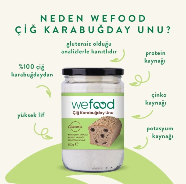 Wefood Karabuğday Unu 350 Gr - 2
