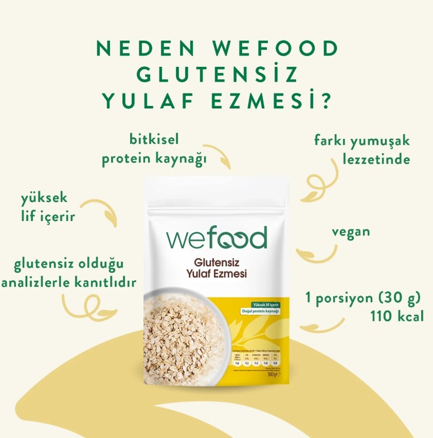 Wefood Glutensiz Yulaf Ezmesi 300 Gr - 2