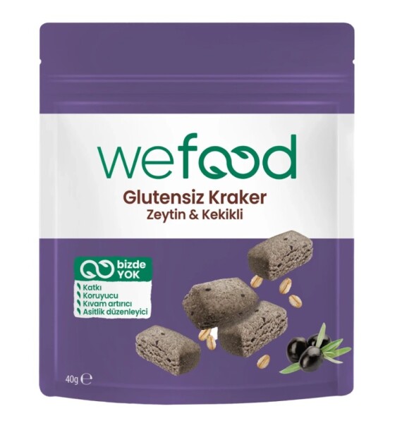 Wefood Zeytinli Kekikli Kraker 40 Gr - Wefood