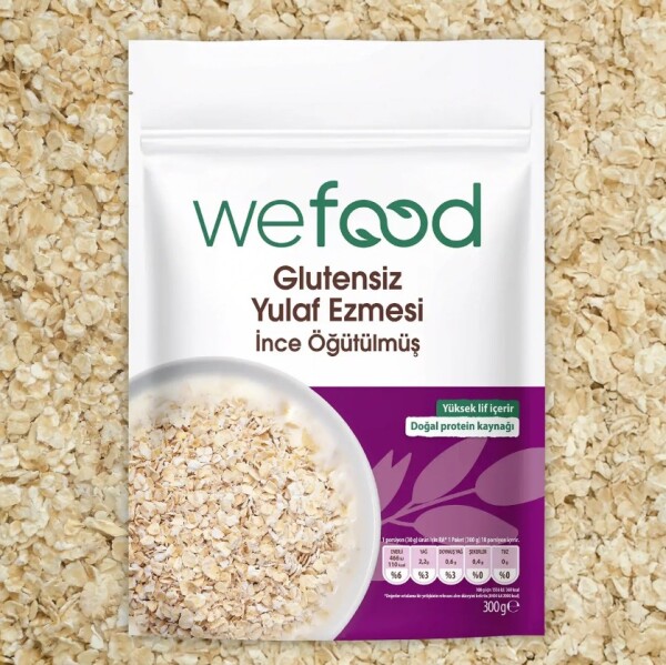 Wefood İnce Öğütülmüş Glutensiz Yulaf Ezmesi 300 Gr - Wefood