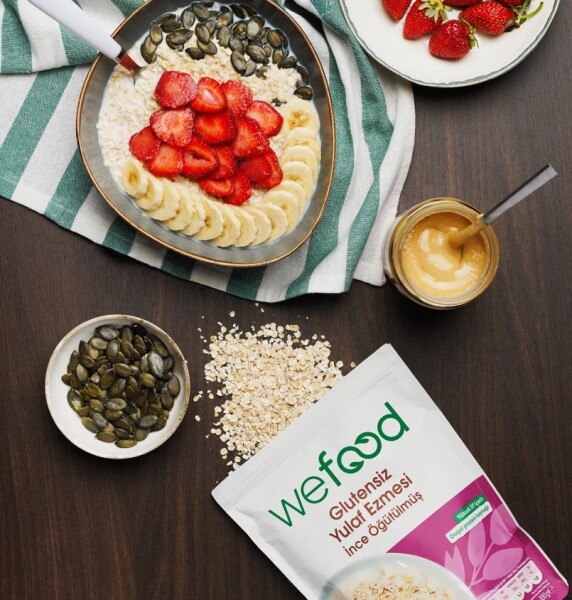 Wefood İnce Öğütülmüş Glutensiz Yulaf Ezmesi 300 Gr - 3