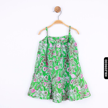 Kız Zürafa Elbisbluz 9-36 Ay 74605 Kblz09030 Yeşil - 7