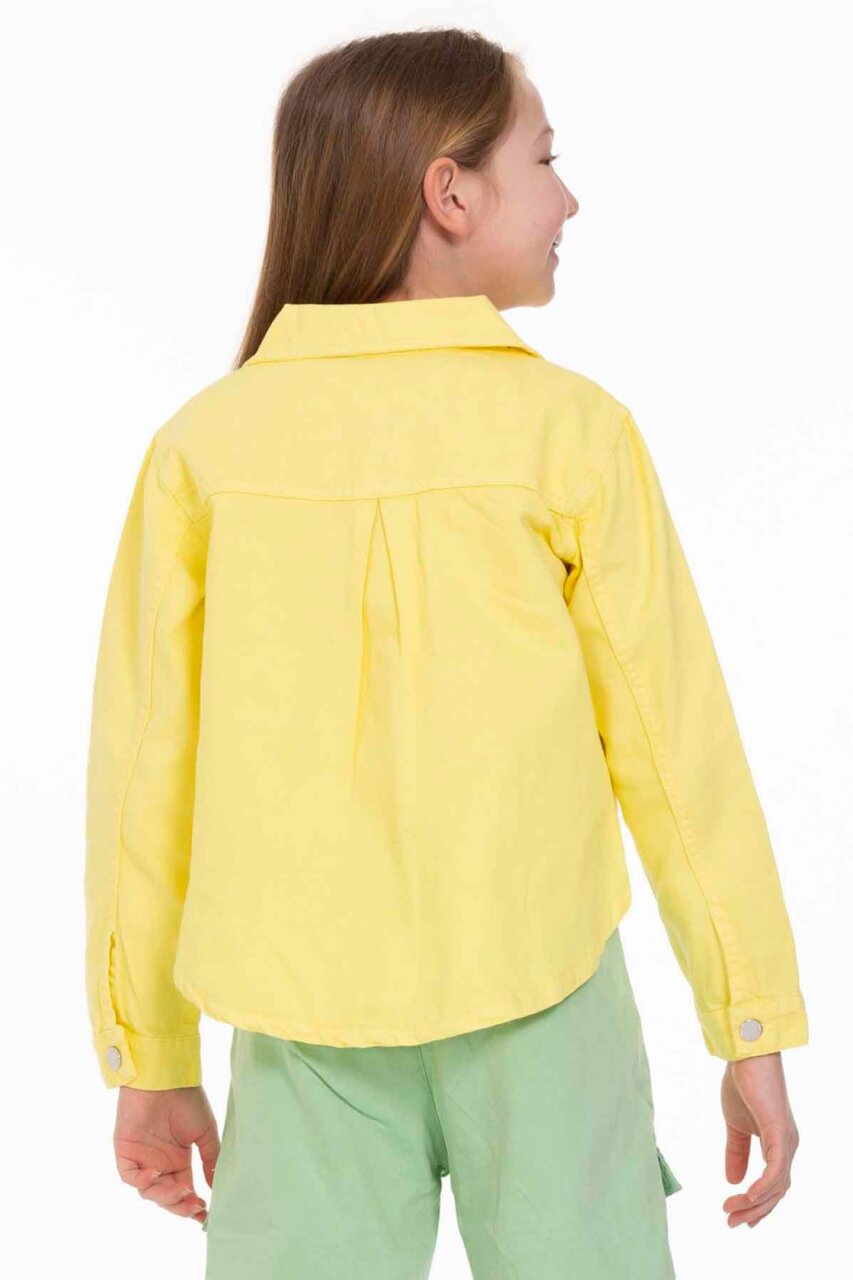 Kız Kapaklı Ceket 8-14 Yaş 34708 Kckt07018 Sarı - 6