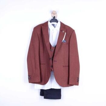 Erkek Takım Elbise 11-15 Yaş 5984,3 Etke13003 Kahverengi 