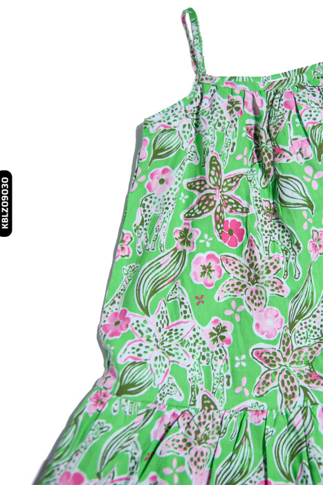 Kız Zürafa Elbisbluz 9-36 Ay 74605 Kblz09030 Yeşil - 3