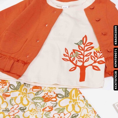 Kız Çocuk Sunset Gömlek 9 Ay - 2 Yaş 34627 Turuncu - 8