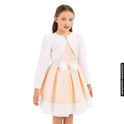 Kız Bolero 1-7 Yaş 33337 Kaks02003 Ekru - 2