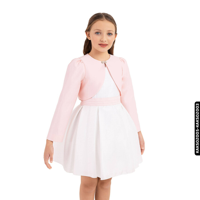 Kız Bolero 1-7 Yaş 33337 Kaks02003 Pudra - 2