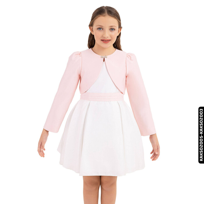 Kız Bolero 8-12 Yaş 33339 Kaks02005 Pudra - 1