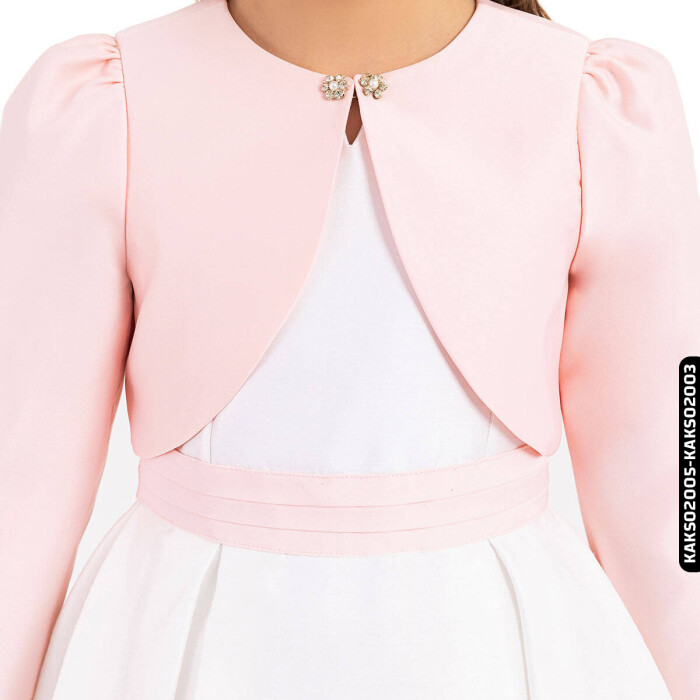 Kız Bolero 8-12 Yaş 33339 Kaks02005 Pudra - 4