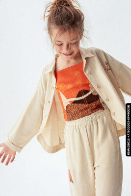 Kız Sunset Atlet 8-14 Yaş 34336 Katl00003 Turuncu - 4