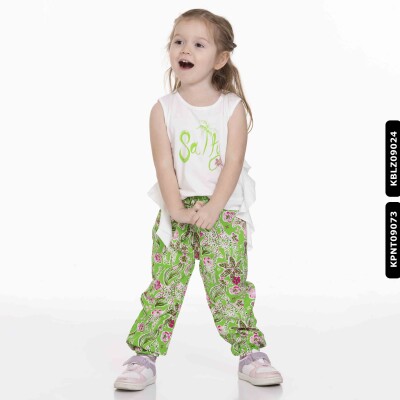 Kız Salty Bluz 9 Ay - 2 Yaş 34614 Kblz09024 Ekru - Yeşil - xo kids