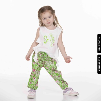 Kız Salty Bluz 9 Ay - 2 Yaş 34614 Kblz09024 Ekru - Yeşil - 2